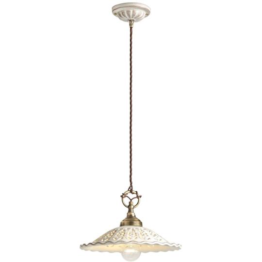 country mediteran keramika dierkovana porcelan zavesna lampa klasicka antikova biela provence provensky vidiek vintage country jedalen kuchyna osvetlenie vidiecky provence porcelan dierkovana cipkovana.jpg